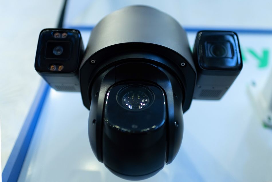 High-tech security cameras include sensing and processing power