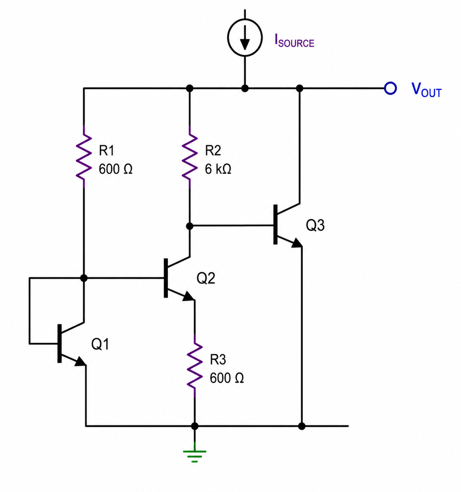 Widlar’s bandgap circuit.