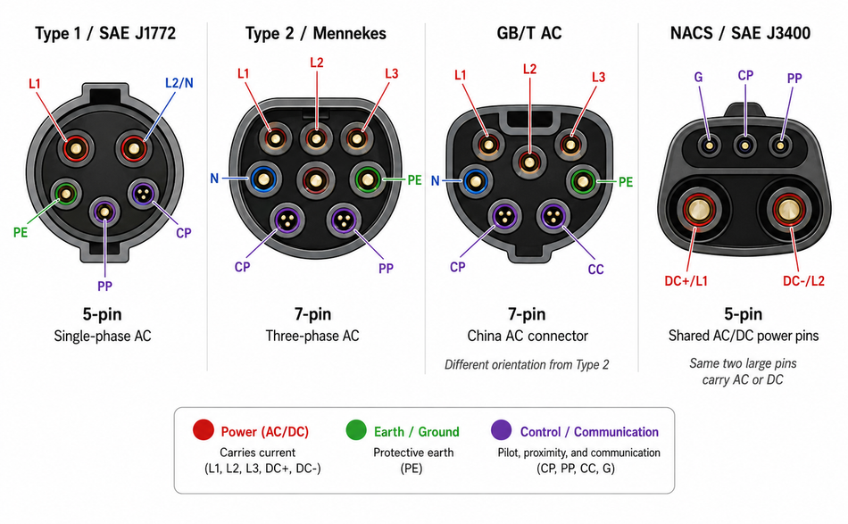 AC Connector Pin Comparison; Source: Generated by ChatGPT