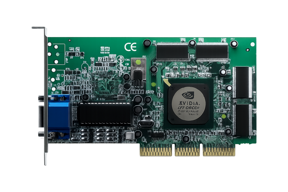 The NVIDIA GeForce 256, launched in 1999, widely regarded as the world's first GPU, revolutionized graphics processing with its ability to handle transform and lighting calculations directly on the hardware.