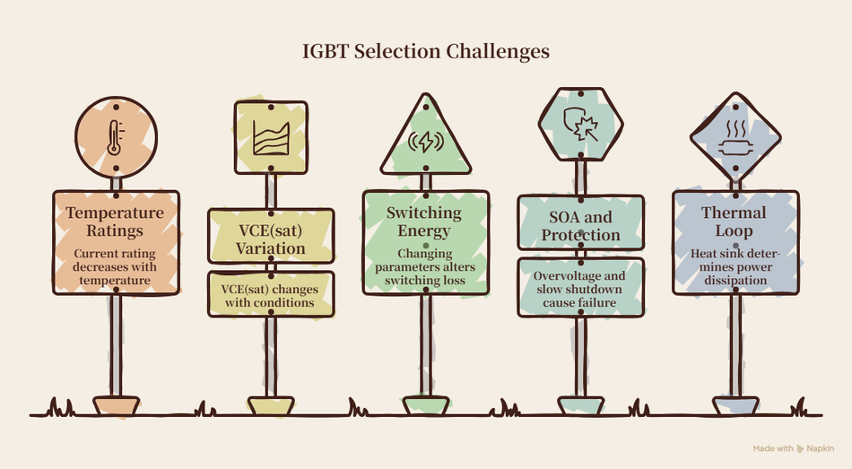 Checklist for IGBT selection through a Datasheet