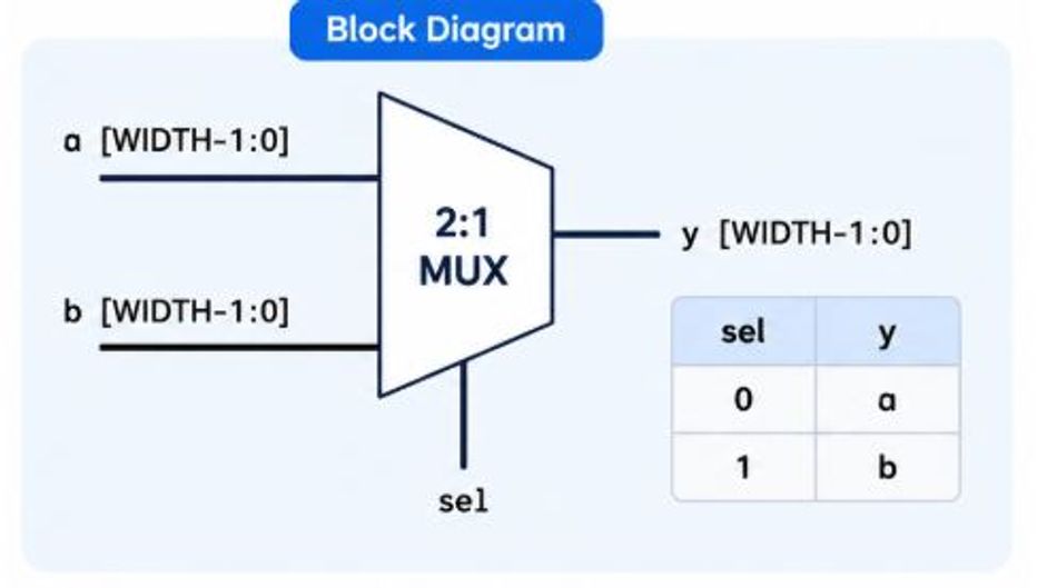 Parameterized 2-to-1 multiplexer