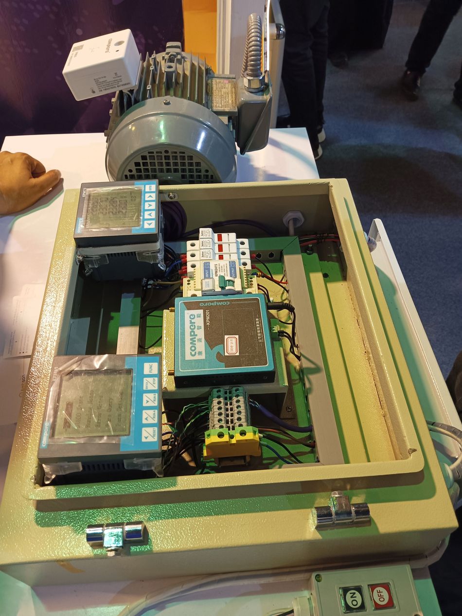 A setup of motor control with PLC