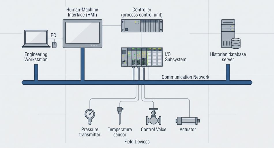 DCS Components; Generated by Gemini