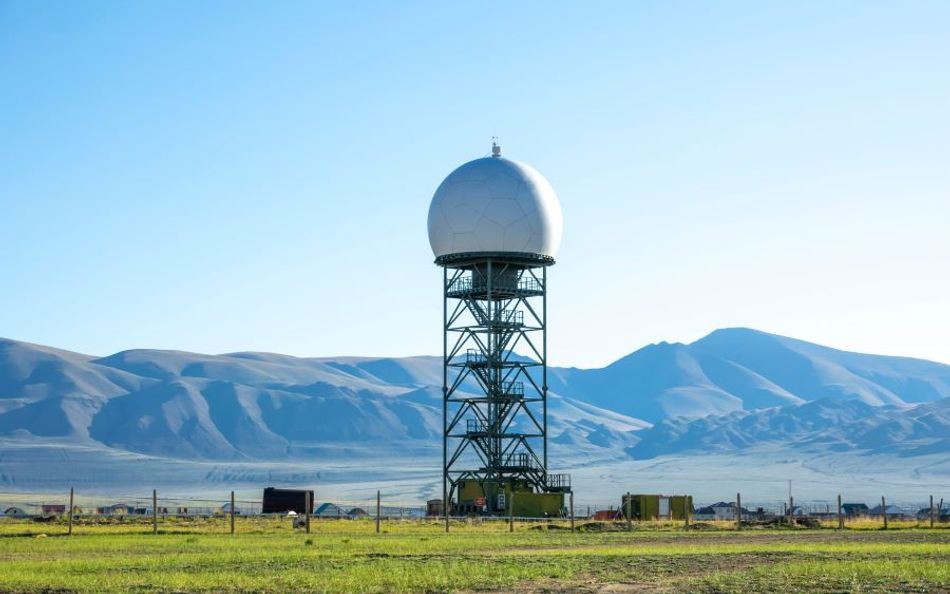  A meteoradar serves as a weather station